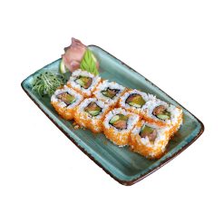 Urumaki smoked salmon mango